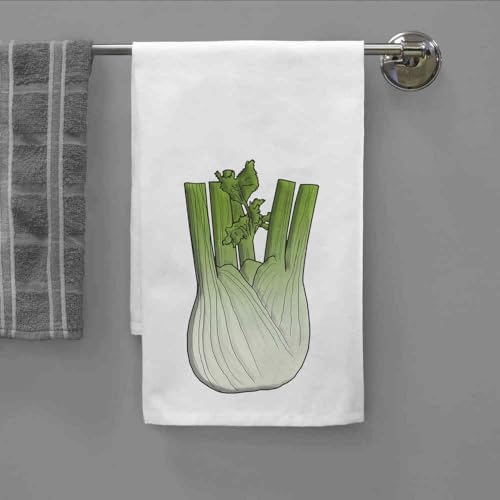 Azeeda \'Fennel Bulb\' White Cotton Tea Towel/Dish Cloth (TW00020118) - Thumbnail 2