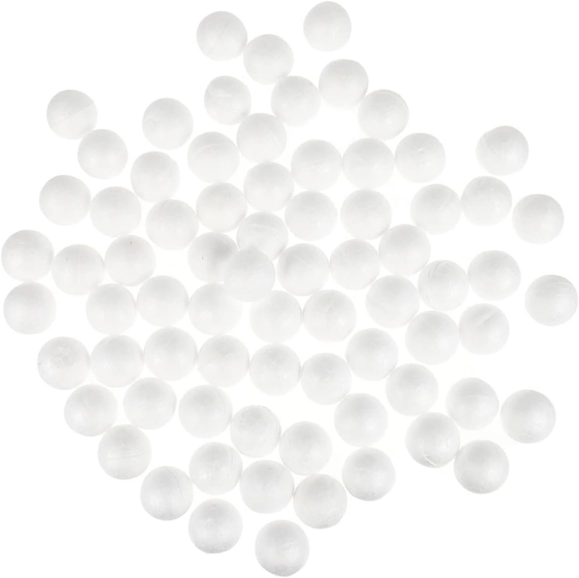 TEHAUX 500pcs Ball Flower Cake Decorations Flowers Crafts Christmas Tree Decorations Smooth Balls Balls White for Crafts Forms Mini