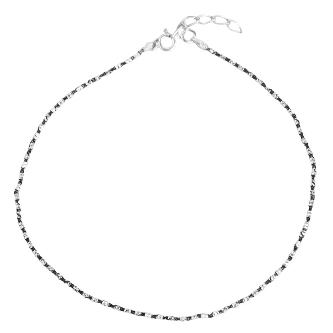 zavya 925 Sterling Silver Beads Gentle Rhodium Plating Chain Anklet (Single) | Gift for Women & Girls | With Certificate of Authenticity & 925 Stamp|Mother's Day-picture-39