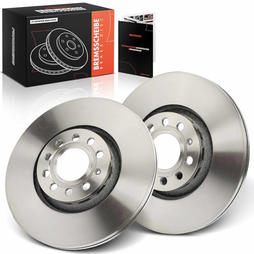 Frankberg Brake Disc Set incl. 2x Discs Front Vented Ø312mm Compatible with A4 8E2 A4 Avant 8E5 Exeo ST 3R5 A6 4B2 4B4 A4 Avant Replace# 3B0615301B,8D0615301J