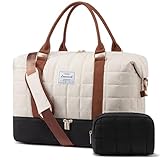 LOVEVOOK Reisetasche Damen, Groß Weekender Kliniktasche Geburt Wasserdicht Handgepäck Reise Tasche Travel Duffle Bag mit Schuhtasche, Krankenhaustasche Sporttasche für Flugzeug Sport Gym