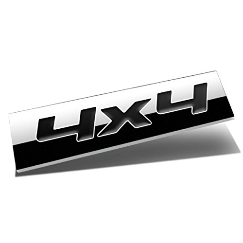Image of Black Letter inch4X4 inch Logo Metal Decal Emblem