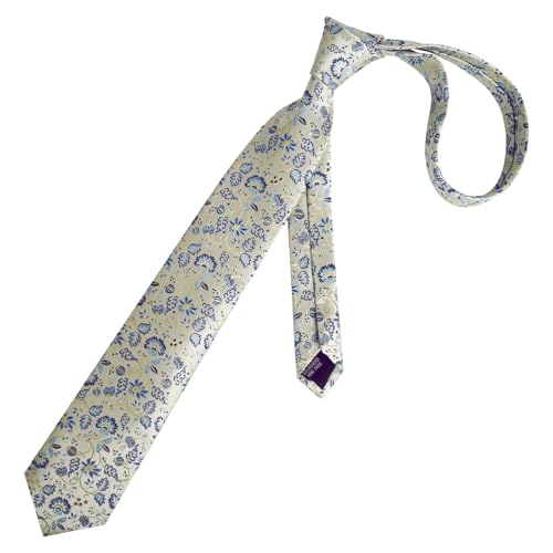 Image of Alizeal Mens 3.15inches Leaf Flower Pattern Tie Set