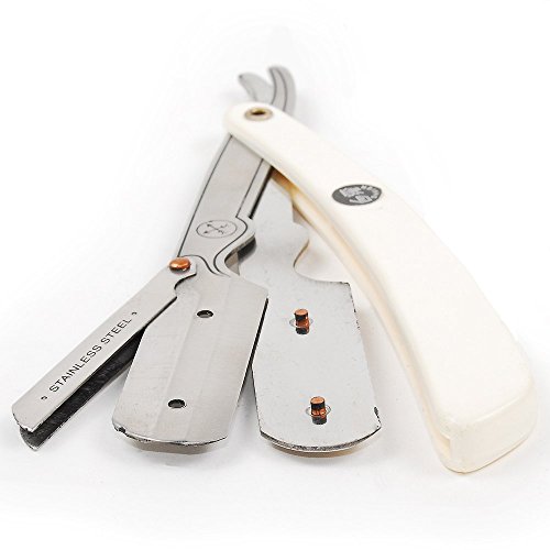 Parker Srw Straight Edge Barber Razor For Men With 100 Parker Platinum Stainless Steel Single Edge Barber Razor Blades For A Barber Shop Shave #TOP2