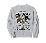 Love is wet noses slobbery kisses cat Tee