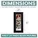 pbf PHOTO BOOTH FRAMES 2x6 Photo Strip Frame | 2 x 6 Photo Booth Strip Frame with Stand | Picture Frame for Photo Booth Strip | Premium Designer Photobooth Frame (Black)