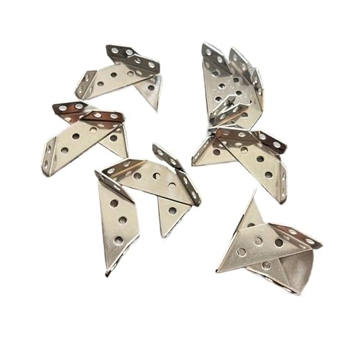 Code d'angle en acier inoxydable lot de 10 équerres à trois couches de support fixes - 4