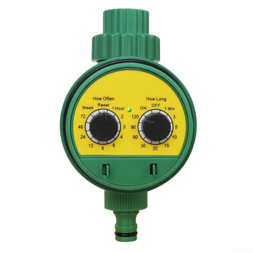 CNANRNANC Controlador automático de riego: ciclos de riego programables, funciona con pilas, apto para varios sistemas de jardín, fácil instalación
