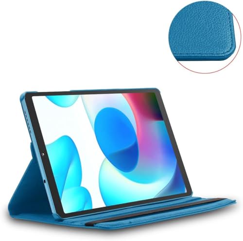 Image of Flip Cover for Realme Pad Mini 8.7 inch Tablet (Model FIT ONLY -: RMP2105 /RMP2106) 360 Degree Rotating Flip Case Cover (Sky Blue)