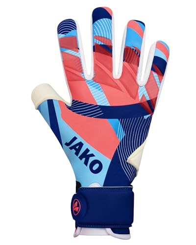 Gants de gardien Jako River Giga NC bleu marine et ciel pour adulte en taille 11