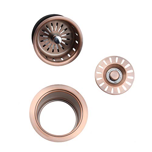 Copper Kitchen Sink Garbage Disposal Flange Stopper, One Size Disposal Rim, Fit 3-1/2 Inch Standard Sink Drain Hole - Akicon (2.85\" Height) - Thumbnail 2