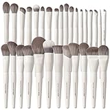 VYNESTRA 30 Pcs Pro Grade Makeup Brushes Set with Dense Ultra Soft Bristle,Elegant Design Luxury Make up Brushes for Foundation,Face Blending Powder, Contour, Bronzer,Highlight, Concealer, Eyeshadow