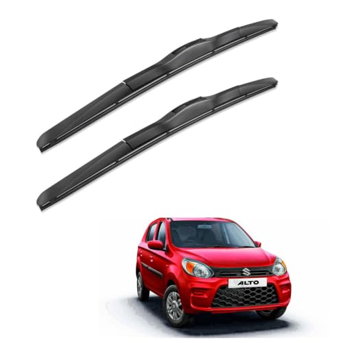 Image of Oshotto Frameless (O.E.M Type) Wiper Blades Compatible with Maruti Suzuki Alto (18 inch / 16 inch)