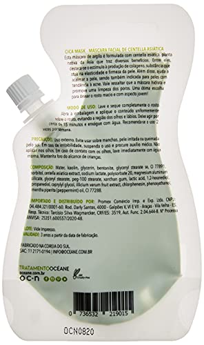 Océane Máscara Facial de Argila com Centella Asiática - Cica Mask 35ml