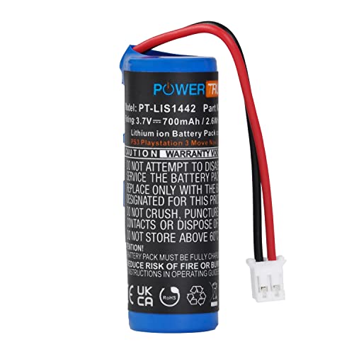 PowerTrust 700mAh LIS1442 Akku für Sony PS3 Playstation 3 Move Navigationscontroller CECH-ZCS1E mit Tools Cover