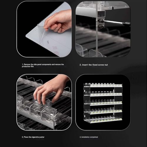 Amazon.com: Commercial Cigarette Display Case| Automatic Display Stand Rack  Pushers Divider Pusher Tray Rack for Market Store Multi Functional Storage  Box(79.5x15.2x55cm) : Industrial & Scientific