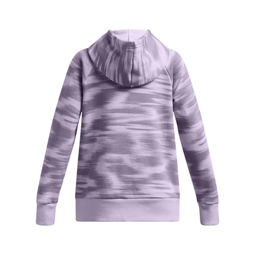 Under Armour Girls' Rival Fleece Printed Hoodie2