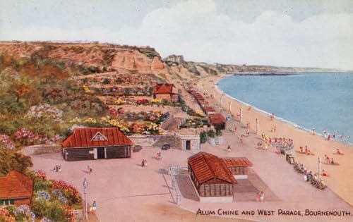 Cuadro al óleo de Bournemouth Alum Chine por Alfred Robert Quinton para pared, 60x90cm