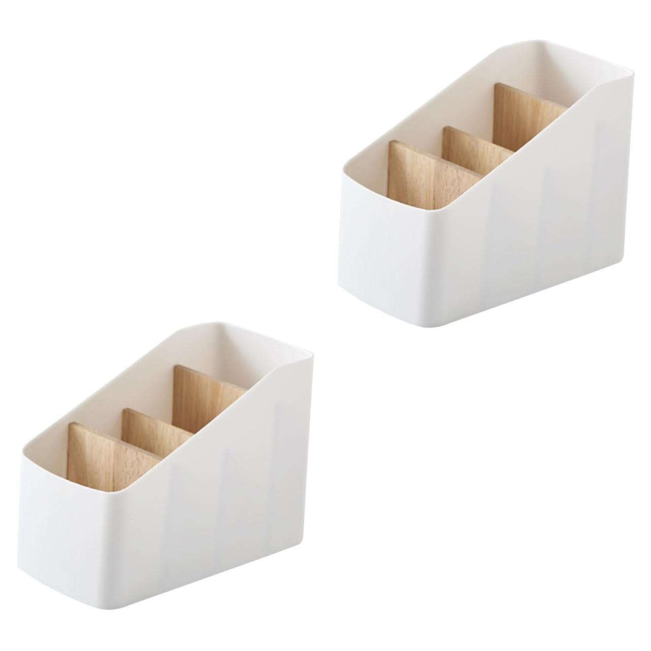 Veemoon 2 Stück Fernbedienungs Organizer mit Multi Design Praktische Aufbewahrungsbox für Schreibtisch und Wohnzimmer Vielseitig für Kosmetik Schreibwaren und Stabil und Platzsparend