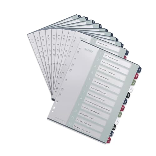 Intercalaires A4 Leitz style multicolore pour organiser votre bureau moderne