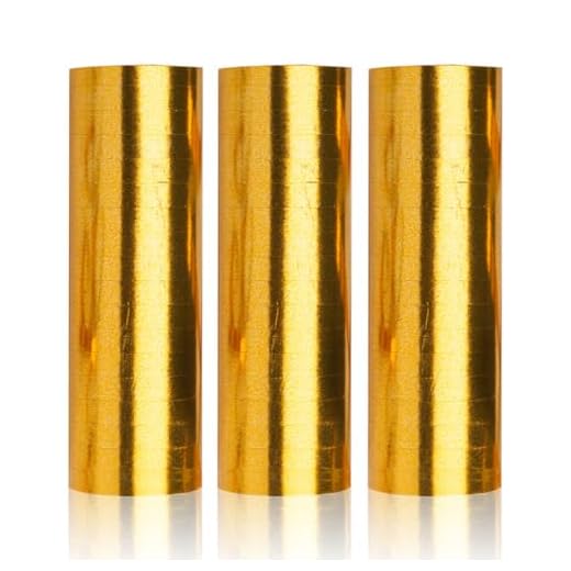 20-teiliges Servietten-Set * JUBILÄUM * für Geburtstagsfeier // Silvester Hochzeit Party Papierservietten Partyservietten Napkins Champagner Luftschlangen Konfetti 6 PartyMarty Luftschlangen Gold Metallic im 3er Sparpack - 3 Rollen mit je 18 metallisch glänzenden Luftschlangen - Karneval, Fasching, Hochzeit, Silvester & Co GmbH®