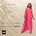 iynta Plus Size Kaftan Dresses for Women, Handmade Caftans for Women - Individually Dyed Oversized Dress, Maxi Dress, Sundress, & Swimsuit Coverup for Vacation, Night Out, Loungewear - 50 in., Pink
