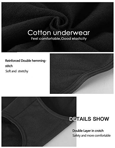 Image of UMMISS Womens Underwear,Cotton High Waist Underwear for Women Full Coverage Soft Comfortable Briefs Panty Multipack