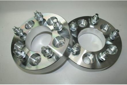 T6 PREMIUM BILLET WHEEL ADAPTERS 5 LUG 5X115 to 5X115 1.25" THICK 74MM 12X1.50 STUD (PAIR)