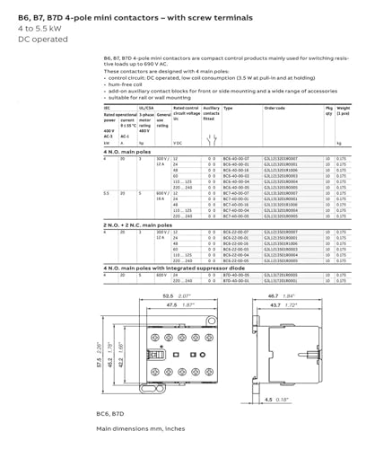 BC6-22-00 contacteur compact pour inversion de polarité - 2