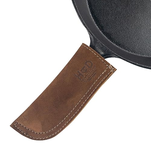 Hide & Drink Leather Hot Handle Cover for Cast Iron Skillets