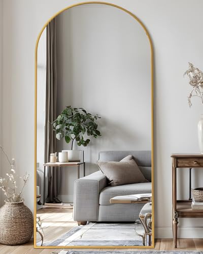 Image of 58 inchx21 inch Full Length Mirror, Over The Door Mirror,Gold