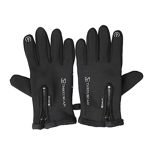 Loigohon �T�[�}���^�b�`�X�N���[���O���[�u ����h���X�|�[�c�O���[�u �A�T�C�N�����O �X�L�[ �n�C�L���O���� ����~�߃��U�[ (22x9cm,�u���b�N)