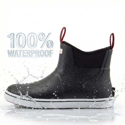 Image of SUREWAY Women's Deck Boots Professional Non-Slip Fishing & Ankle Deck Boot Waterproof Rain Boots
