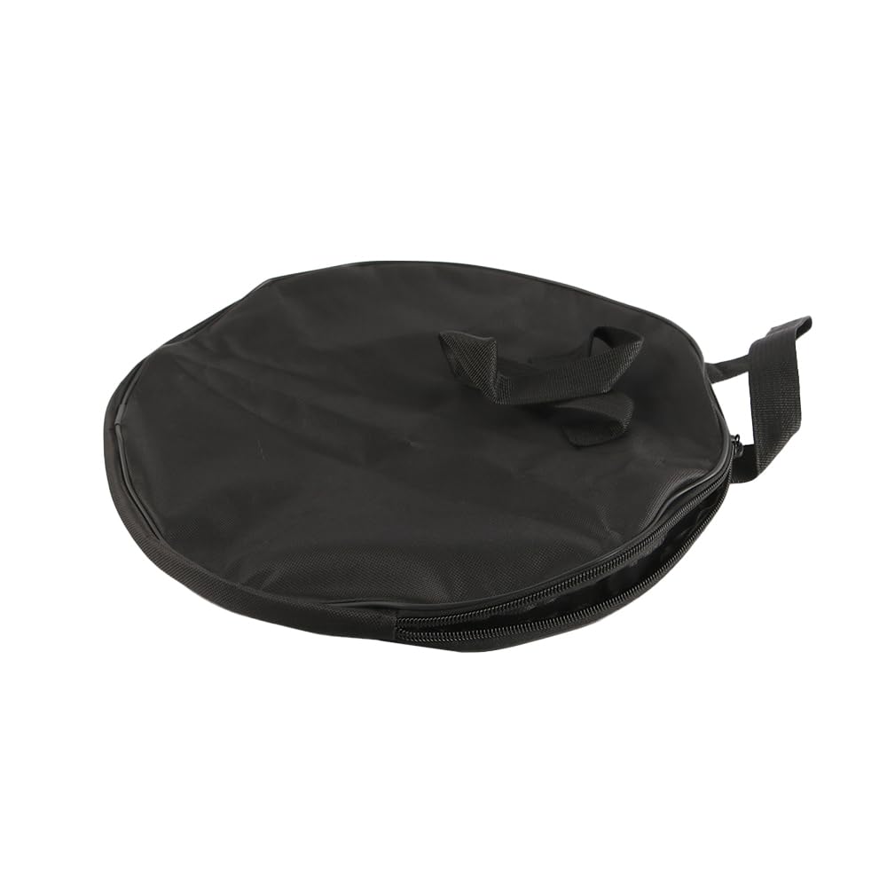 VOANZO 12 Inch Drum Practice Pad Bag with Handle Black Oxford Cloth Drum Pad Carrying Case Durable and Protective Drumming Accessory - Image 3