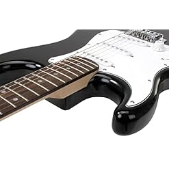 Rocktile Pro ST3-BK Lefty Set Guitares Eléctriques - Les Beatles, Paul McCartney, John Lennon, RIngo Starr, George Harrison Rocktile Pro ST3-BK Lefty Set Guitares Eléctriques – Image 3