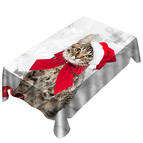 Lenfesh Table Cover,Fashion Christmas Pattern Rectangle Table Cover Home Decor Tablecloth