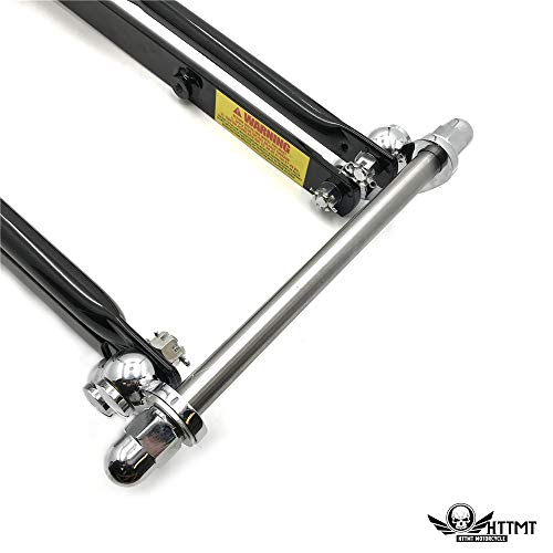 Smt- 26" 4" Over Stock Black Springer Front End W/Handlebar Adapter Compatible With Harley Custom #TOP2