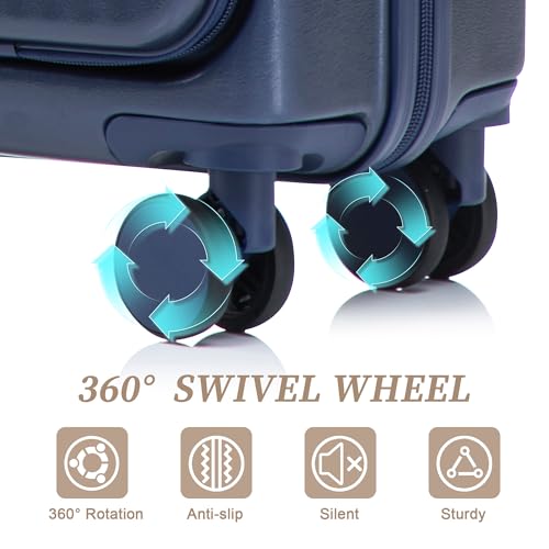 Image of 20 /14 Inch Hardside Luggage, Lightweight Suitcase with Spinner Wheels