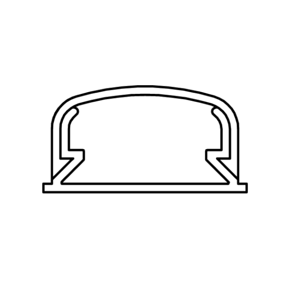20 metri Canalina passacavi arrotondata 32x13mm, 10 barre da 2 mt, bianco, mini canala, minicanalina, condotto passacavi, in plastica PVC, per cavi, fili elettrici, fissaggio a parete, 1 scomparto