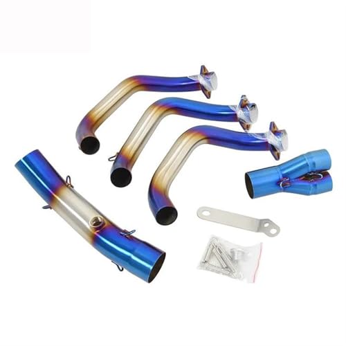 Sistema de escape de moto slip on con tubo de conexión frontal para Tracer 900 GT