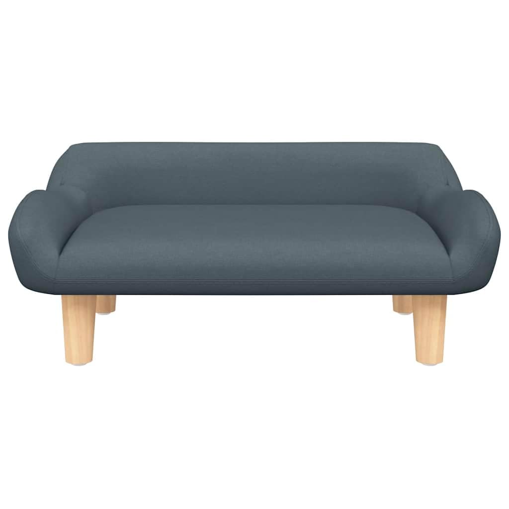 vidaXL Cama y Sofá para Perros de Tela Gris Oscuro, Asiento para Mascota 70x40x24 cm