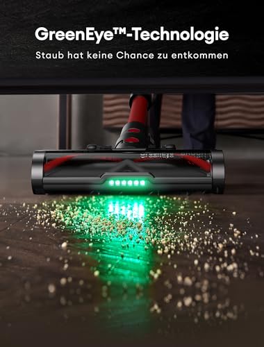 Ultenic Akku Staubsauger 50KPA/550W/60Min, 1,5L Staubsauger Kabellos, Touchscreen Display, Anti-Tangle Bürste… – Ansicht 4