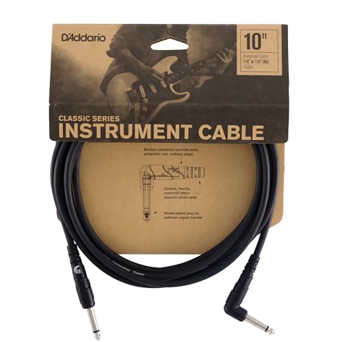 D'Addario Cable para Guitarra Classic 3m 1/4 a 1/4