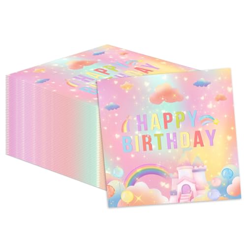 Servilletas de papel unicornio 100 uds 2 capas para fiestas