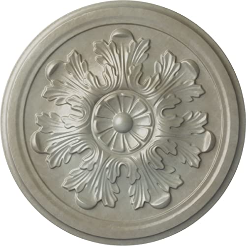 Ekena Millwork CM12LEFLS 12 3/4"OD x 7/8"P Legacy Acanthus Ceiling Medallion, Flash Gold by Ekena Millwork - Used condition - US$76.70