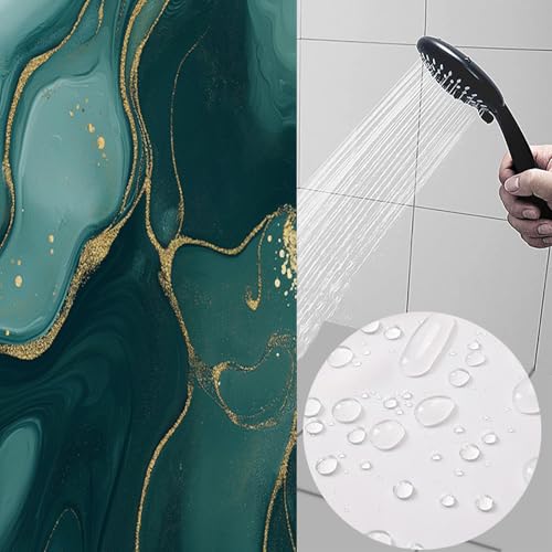 Rideau de douche abstrait marbre luxe en polyester art 180x180 - 4