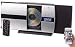 Produktbild auvisio CD Player Vertikal: Vertikale Stereoanlage mit Bluetooth, CD, MP3, Radiofunktion, AUX, NFC, 20 W (Vertikale Musikanlage)