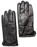 Candor and Class Herren Schaffellhandschuhe mit Kaschmir-Futter für den Winter, Schwarz, Größe XL - Größe 8