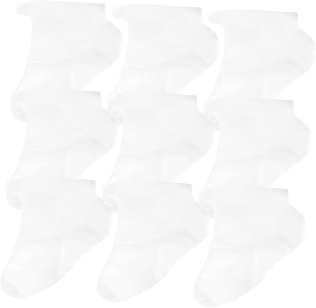 Abaodam 100pcs Disposable Transparent Foot Covers for Skating and Skiing Comfortable Pet Material Foot Sleeves for Shoe Fitting and Care Single Use Protectors for Trials
