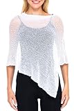 ACCESSOIRE PRATIQUE - Ce poncho délicat doit être traité avec soin et amour. Il peut facilement avoir des accrocs à cause de sa matière légère en mesh tricoté. À porter lors d'un voyage ou d'un mariage, pour aller au bureau, ou alors par-dessus votre maillot de bain ou en guise d'écharpe. Soyez sexy et à l'aise, peu importe où vous allez. Si vous n'êtes pas à l'aise avec les épaules dénudées ou s'il fait un peu frisquet, ajoutez ce poncho à votre tenue.